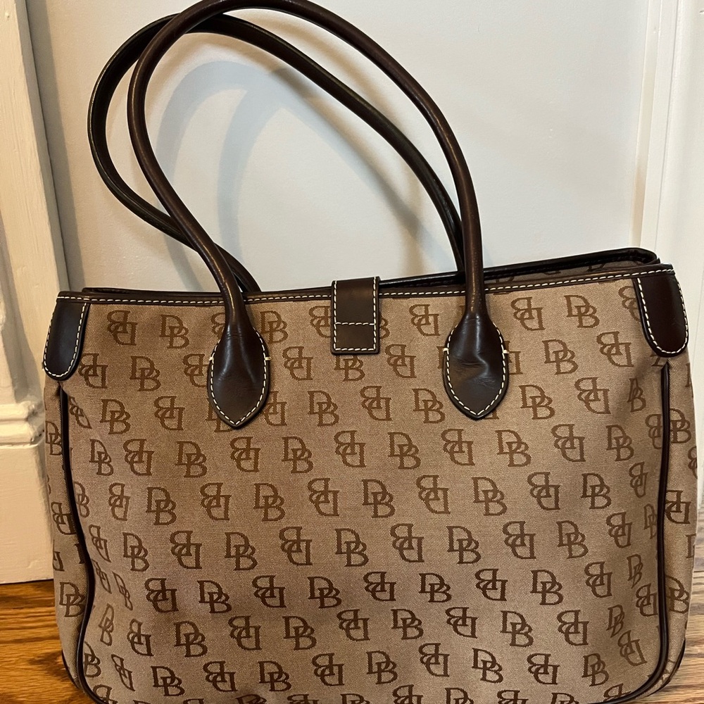 Dooney & Bourke Signature Canvas Satchel, Excellent - Picture 3 of 16